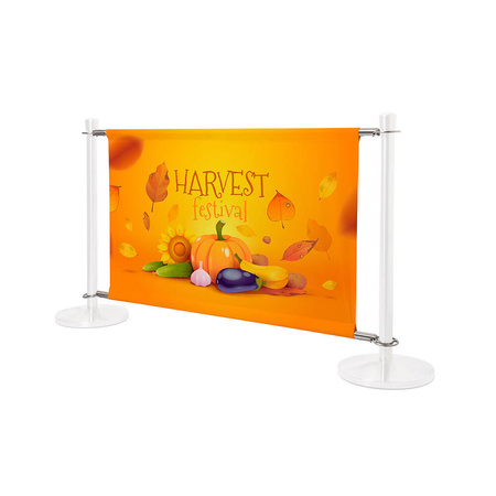 Cafe Barrier Standard Graphic 133 x 80 cm Double-Sided