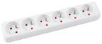 Przedłużacz OFFICE PRODUCTS, 6 gniazd, 5m, z uziemieniem, biały
