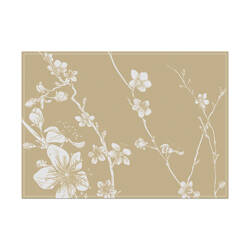 Placemat Abstract Japanese Cherry Blossom Beige