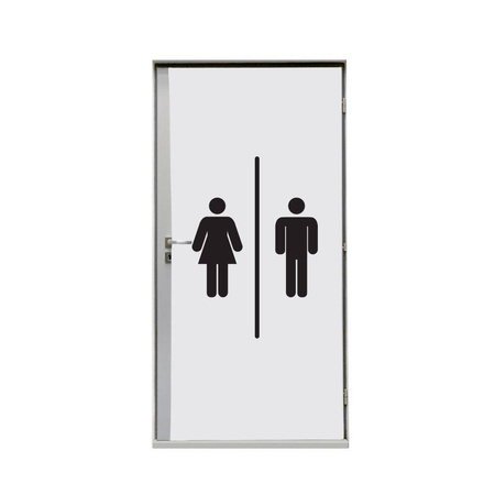 Door Wrap 80 cm Hygiene Facilities Black 1