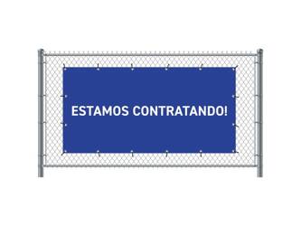 Fence Banner 200 x 100 cm Hiring Spanish Blue