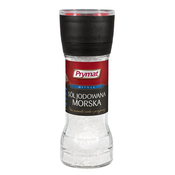 Sól morska jodowana PRYMAT, młynek, 110g