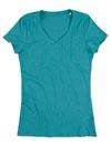 T-SHIRT DAMSKI V-NECK