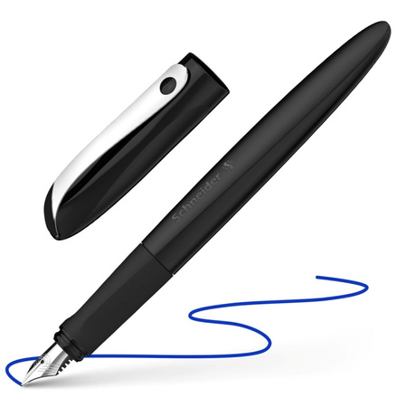 Pióro wieczne SCHNEIDER Wavy, A, w pudełku z zawieszką, czarne