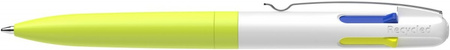 Długopis automatyczny SCHNEIDER TAKE 4 Neon, M, 4 kolory wkładu, żółto-biały