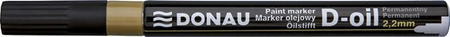 Marker olejowy DONAU D-Oil, okrągły, 2,2mm, złoty