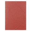 Teczka z gumką DONAU, preszpan, A4, 390gsm, 3-skrz., czerwona