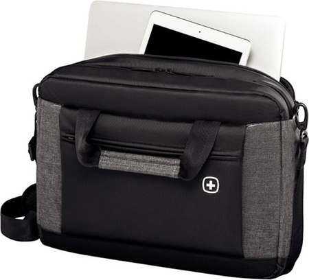 Torba na laptopa WENGER Underground, 16", 430x310x90mm, czarna/szara