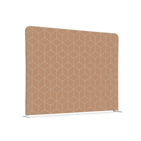 Textile Room Divider 200-150 Double Hexagon Beige