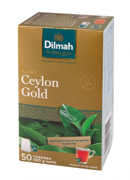 Herbata DILMAH Ceylon Gold, 50 torebek