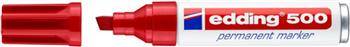 Marker permanentny e-500 EDDING, 2-7 mm, czerwony