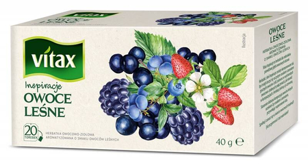 Herbata VITAX INSPIRATIONS, OWOCE LEŚNE, 20 torebek