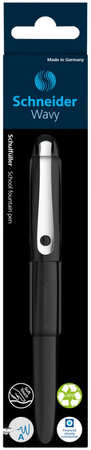 Pióro wieczne SCHNEIDER Wavy, A, w pudełku z zawieszką, czarne