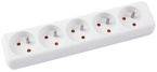 Przedłużacz OFFICE PRODUCTS, 5 gniazd, 1,5m, z uziemieniem, biały