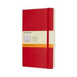 Notes MOLESKINE Classic L, 13x21cm, w linie, miękka oprawa, 192 strony, czerwony