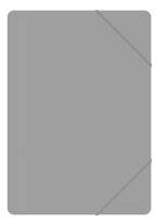 Teczka z gumką OFFICE PRODUCTS, A4, PP, 500mikr., 3-skrz., szara