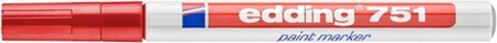 Marker olejowy e-751 EDDING, 1-2mm, czerwony