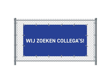 Fence Banner 200 x 100 cm Hiring Dutch Yellow