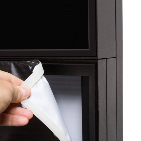 Latex Textil-Spanndruck mit Keder 652x1877 mm, 180g m2, B1