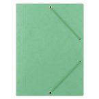 Teczka z gumką OFFICE PRODUCTS, preszpan, A4, 390gsm, 3-skrz., jasnozielona