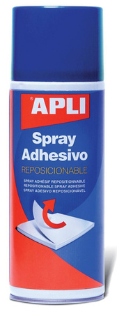 Klej w sprayu APLI, do repozycjonowania, 400ml