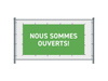 Fence Banner 300 x 140 cm Open French Green