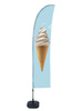 Beach Flag Budget Wind Complete Set Ice Cream Spanish