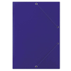 Teczka z gumką DONAU, karton, A4, 400gsm, 3-skrz., niebieska