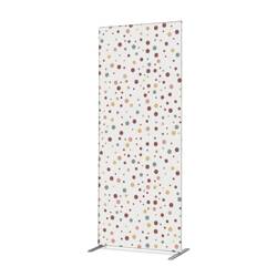 Textile Room Divider Deco 100-200 Double Dots Colour Earth