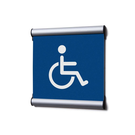 Door Sign 15,5 x 15,5 cm Set Disabled White