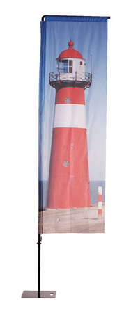 Beach Flag Alu Wind Graphic 86 x 162 cm Single-Sided