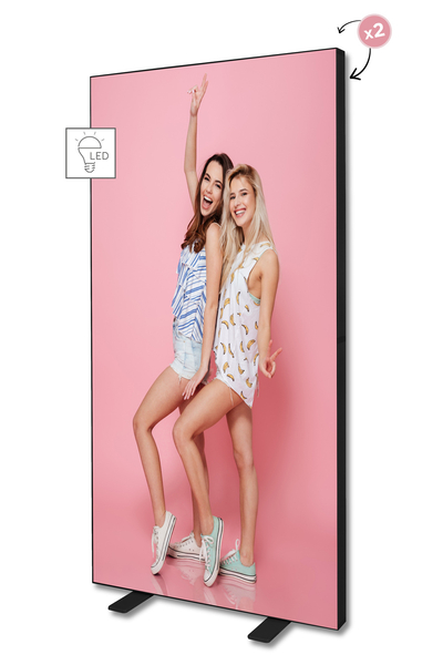 LED BOX™ 100x200 - czarny