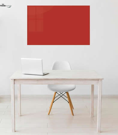 Magnetic glass board 60x40 cm RED