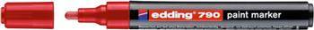 Marker olejowy e-790 EDDING, 2-3 mm, czerwony
