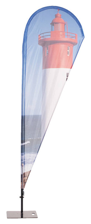 Beach Flag Alu Square Graphic 60 x 155 cm