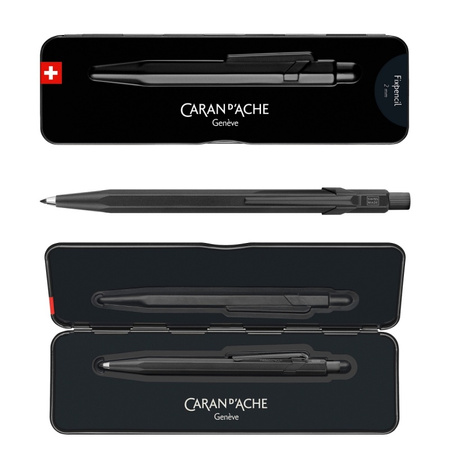 Ołówek CARAN D'ACHE Fixpencil, Black Code, 2mm, czarny