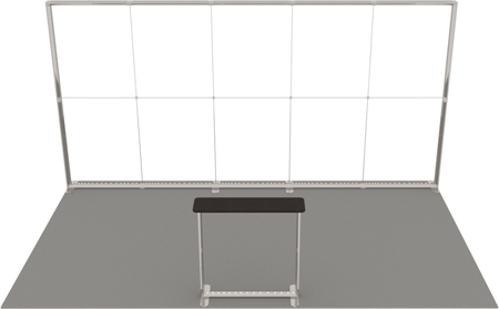 Stoisko targowe LUMIX™ 15 m² (5x3) półwysep