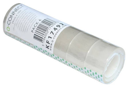 Taśma biurowa Q-CONNECT, 24mm, 10m, 6szt.