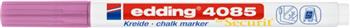Marker kredowy e-4085 EDDING, 1-2 mm, metaliczny różowy