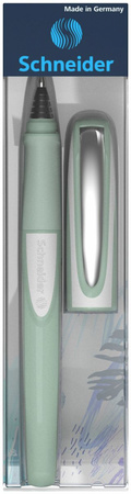 Pióro kulkowe SCHNEIDER Ray, M, pud. plastikowe, zielono-białe