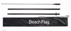 Beachflag Alu Wind Komplett-Set 24/7 Geöffnet Deutsch