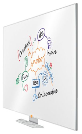 Tablica suchościeralna, NOBO, 156x88cm, panoramiczna 70", melaminowa, biała