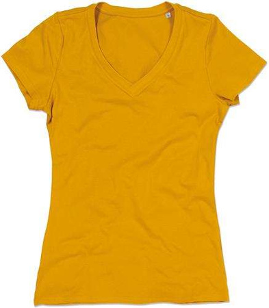 T-SHIRT DAMSKI V-NECK