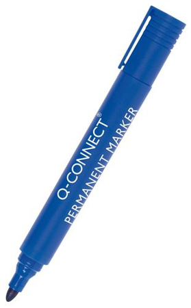 Marker permanentny Q-CONNECT, okrągły, 1, 5-3mm (linia), niebieski