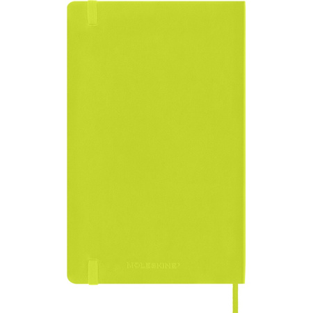 Notes MOLESKINE Classic L (13x21cm), w linie, miękka oprawa, 192 strony, lemon green