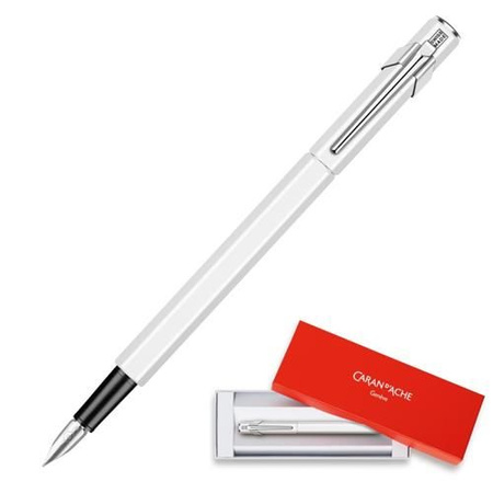 Pióro wieczne CARAN D'ACHE 849, EF, białe