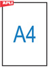 Folia do rzutników APLI, A4, do drukarki laserowej, 100ark.