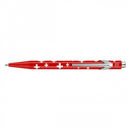 Długopis CARAN D'ACHE 849 Swiss Flag, M, czerwony