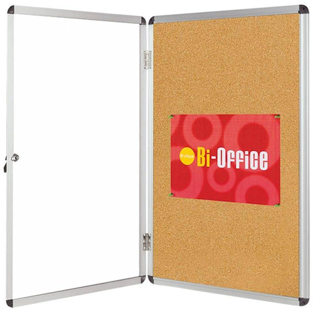 Gablota korkowa BI-OFFICE, 15xA4, 90x120cm, brązowa