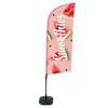 Beachflag Alu Wind Komplett-Set Smoothies Wassermelone